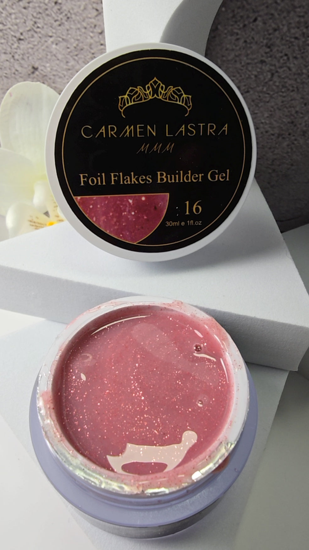 Foil Flakes Builder Gel 30ml # 16