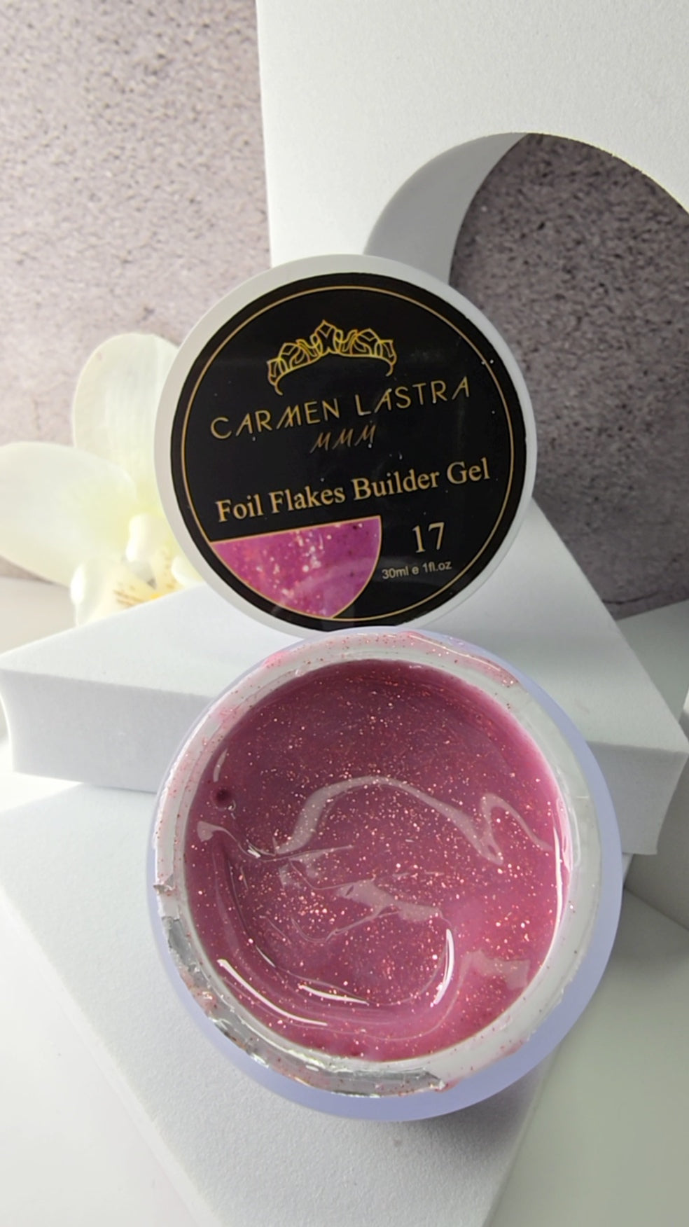 Foil Flakes Builder Gel 30ml # 17