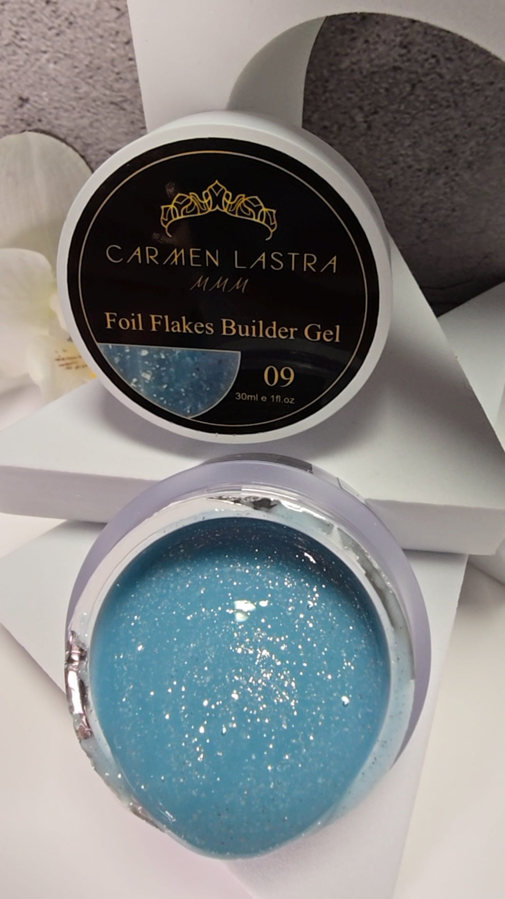 Foil Flakes Builder Gel 30ml # 09