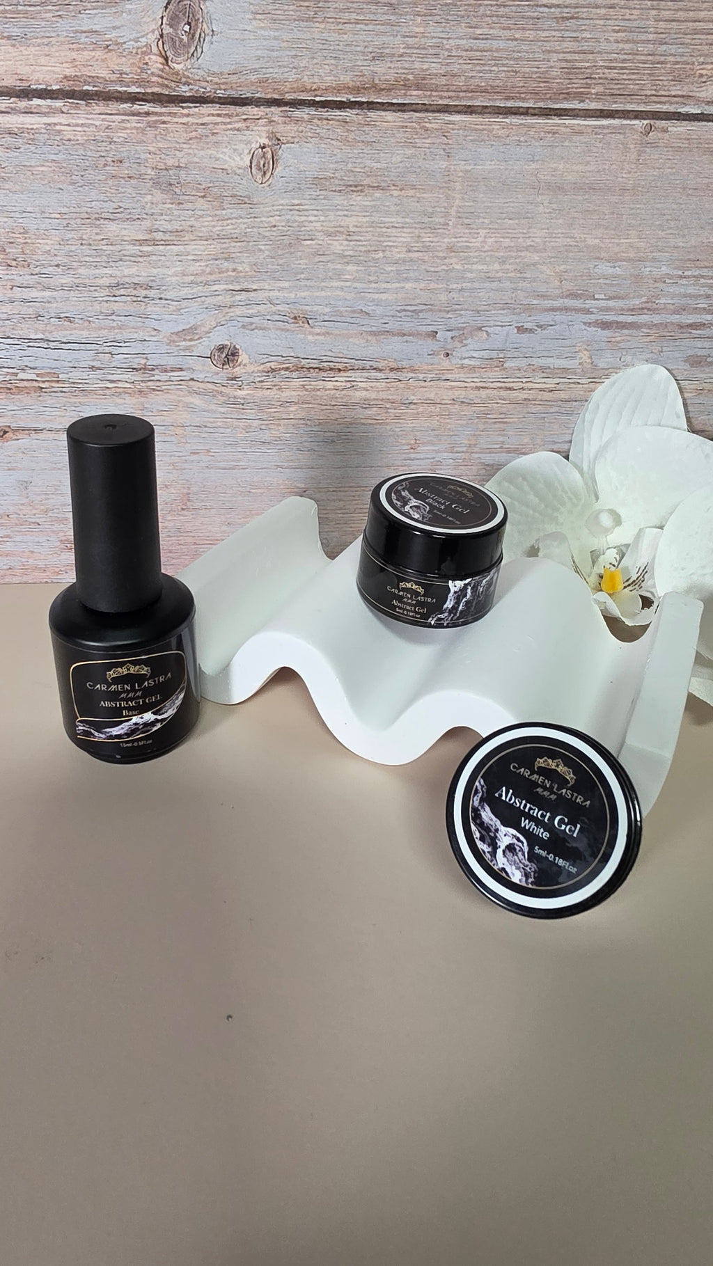 Abstract Gel Black 5ml / white and base ( kit)