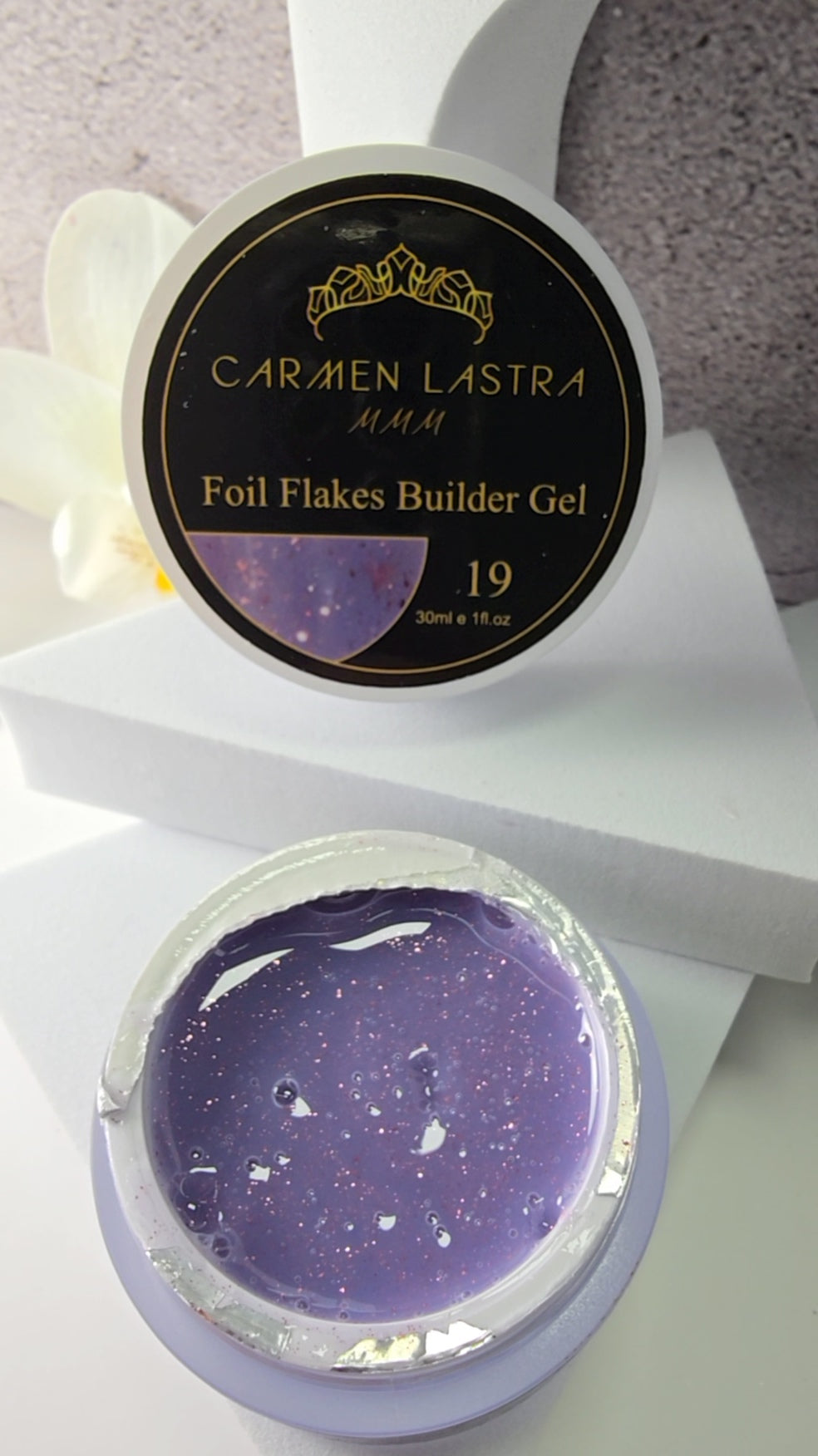 Foil Flakes Builder Gel 30ml #19