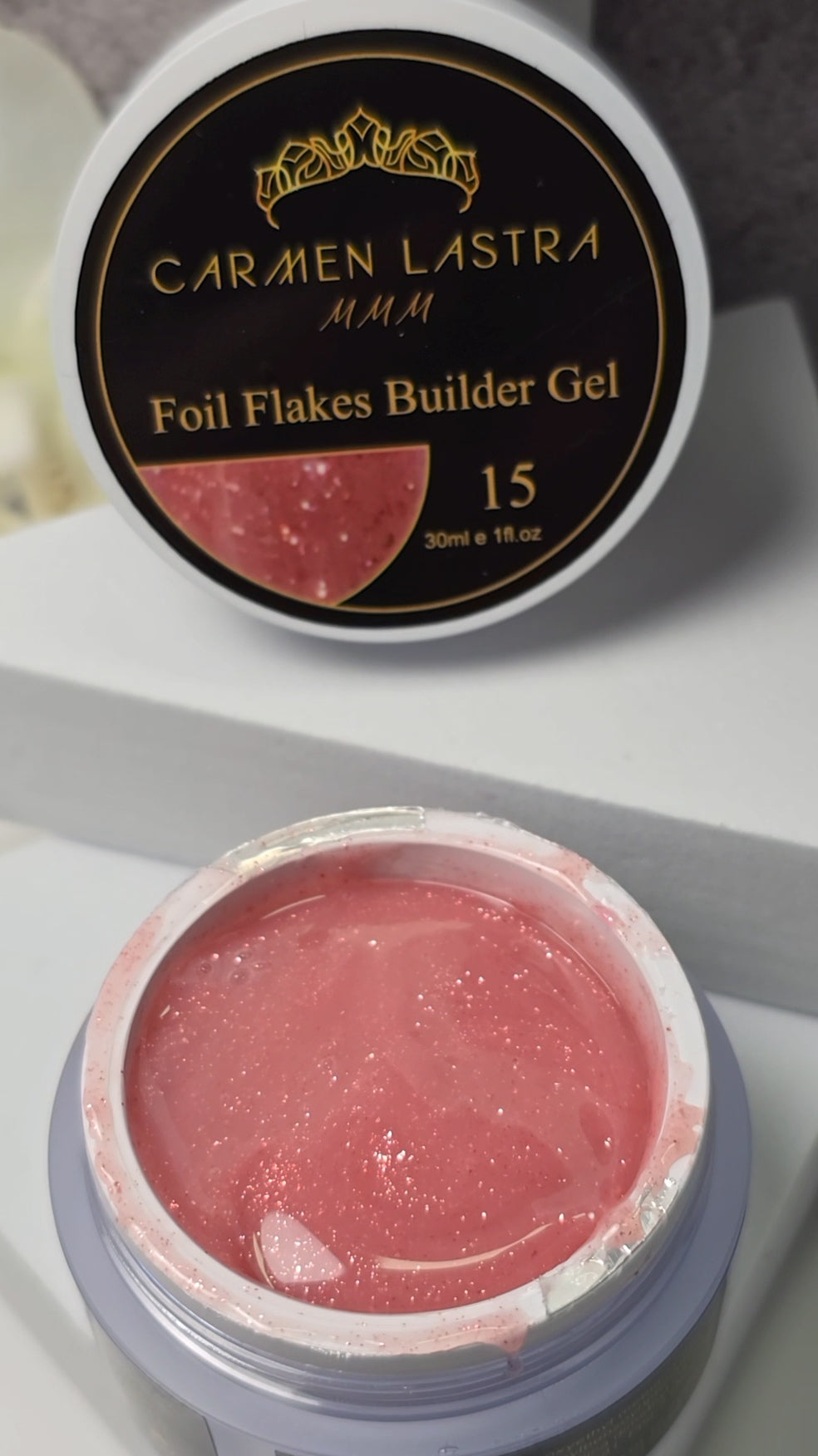 Foil Flakes Builder Gel 30ml  # 15