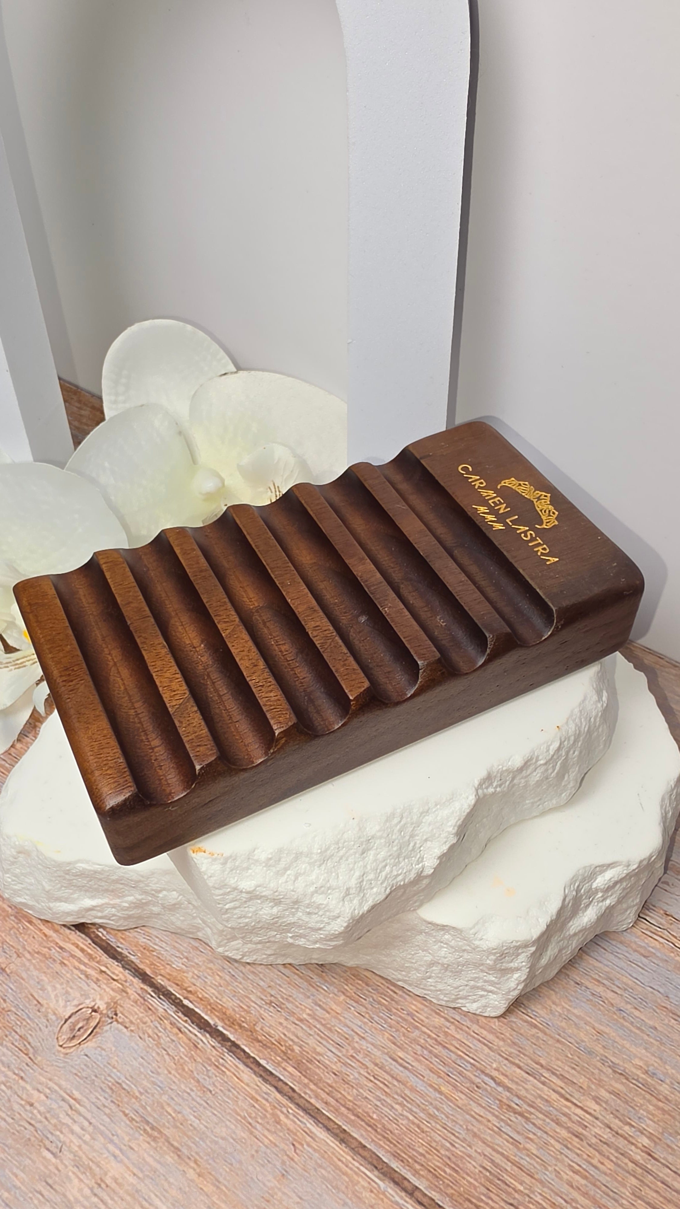 Wood Nail Brush Holder Organizer ( Portapinceles )