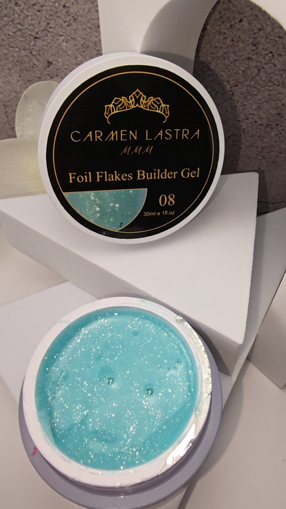 Foil Flakes Builder Gel 30ml # 08