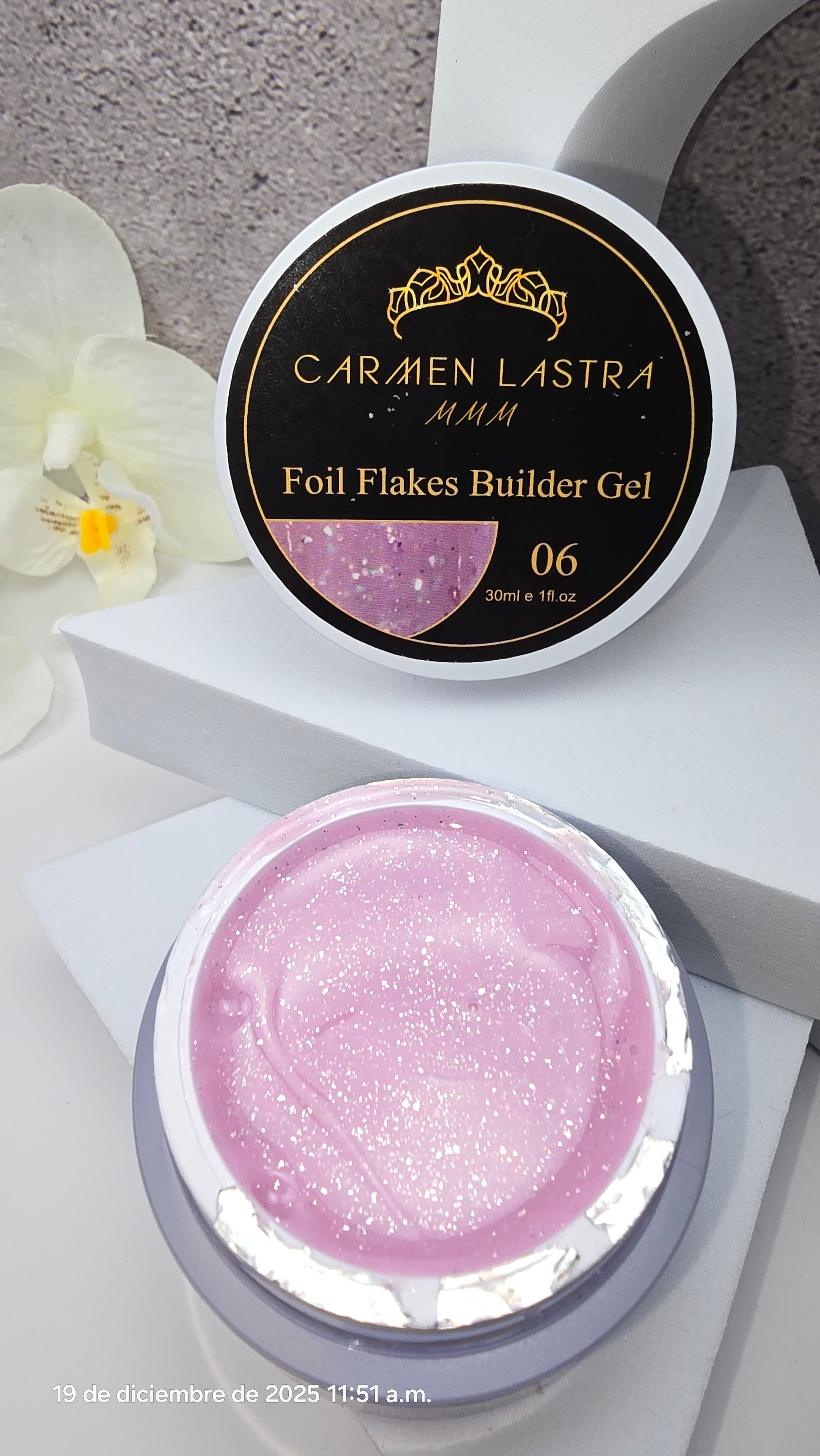 Foil Flakes Builder Gel 30ml # 6