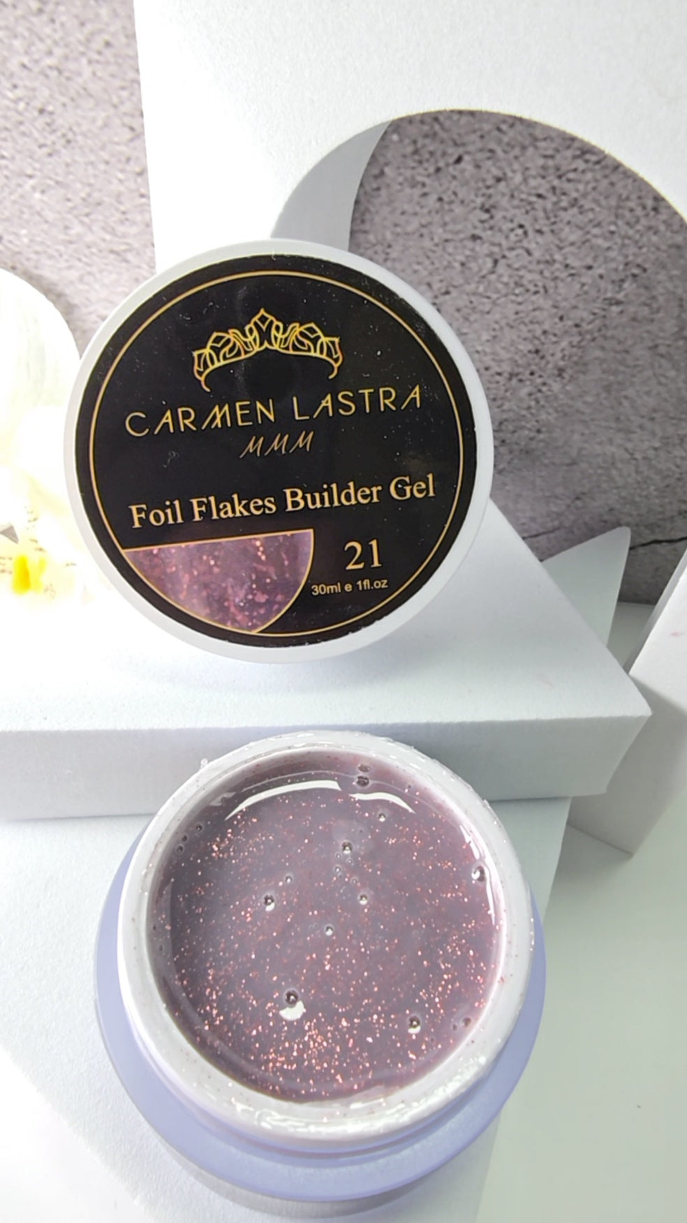 Foil Flakes Builder Gel 30ml # 21