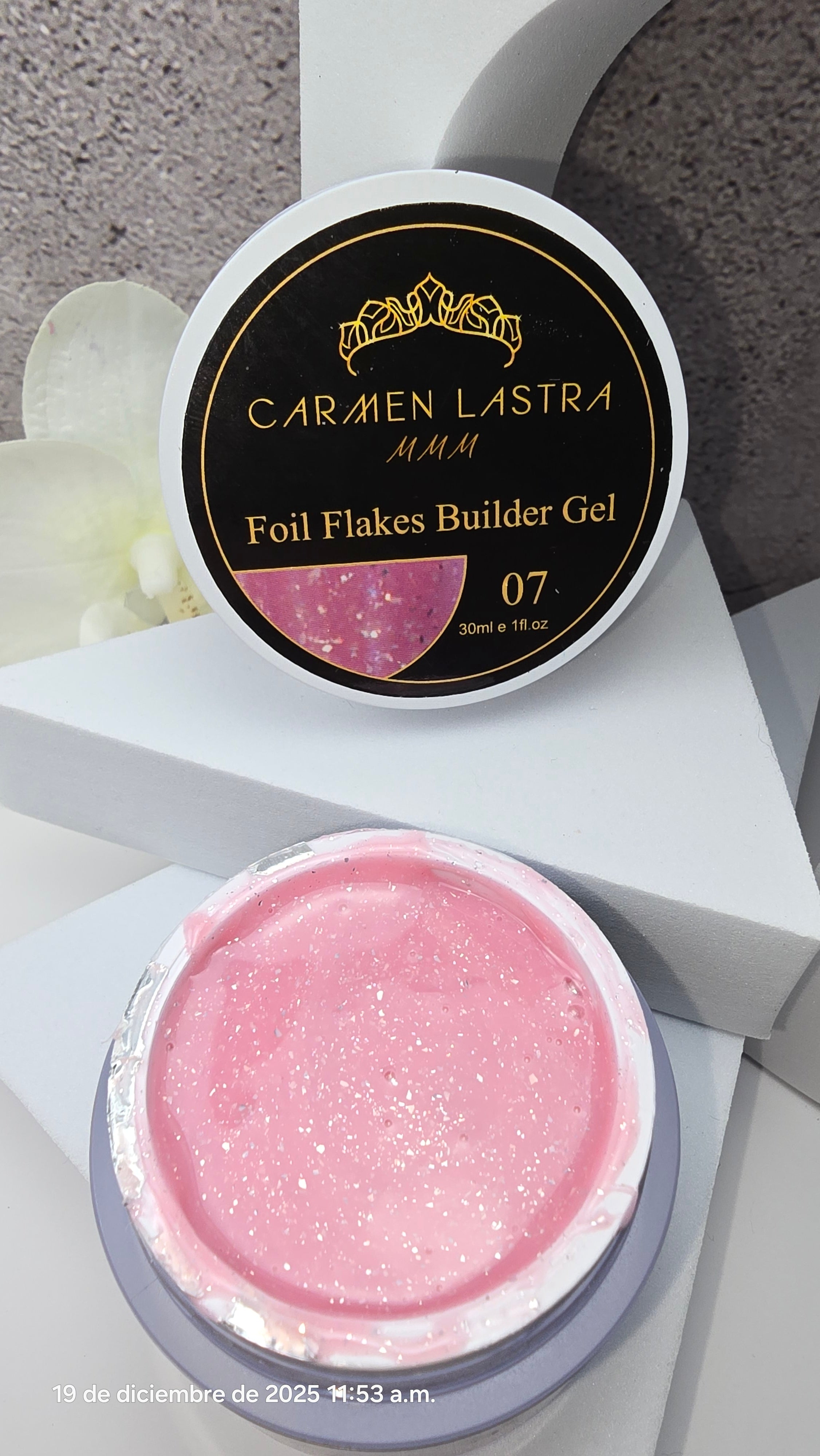 Foil Flakes Builder Gel 30ml # 07